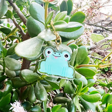 Load image into Gallery viewer, Mint Green Froggy Charm
