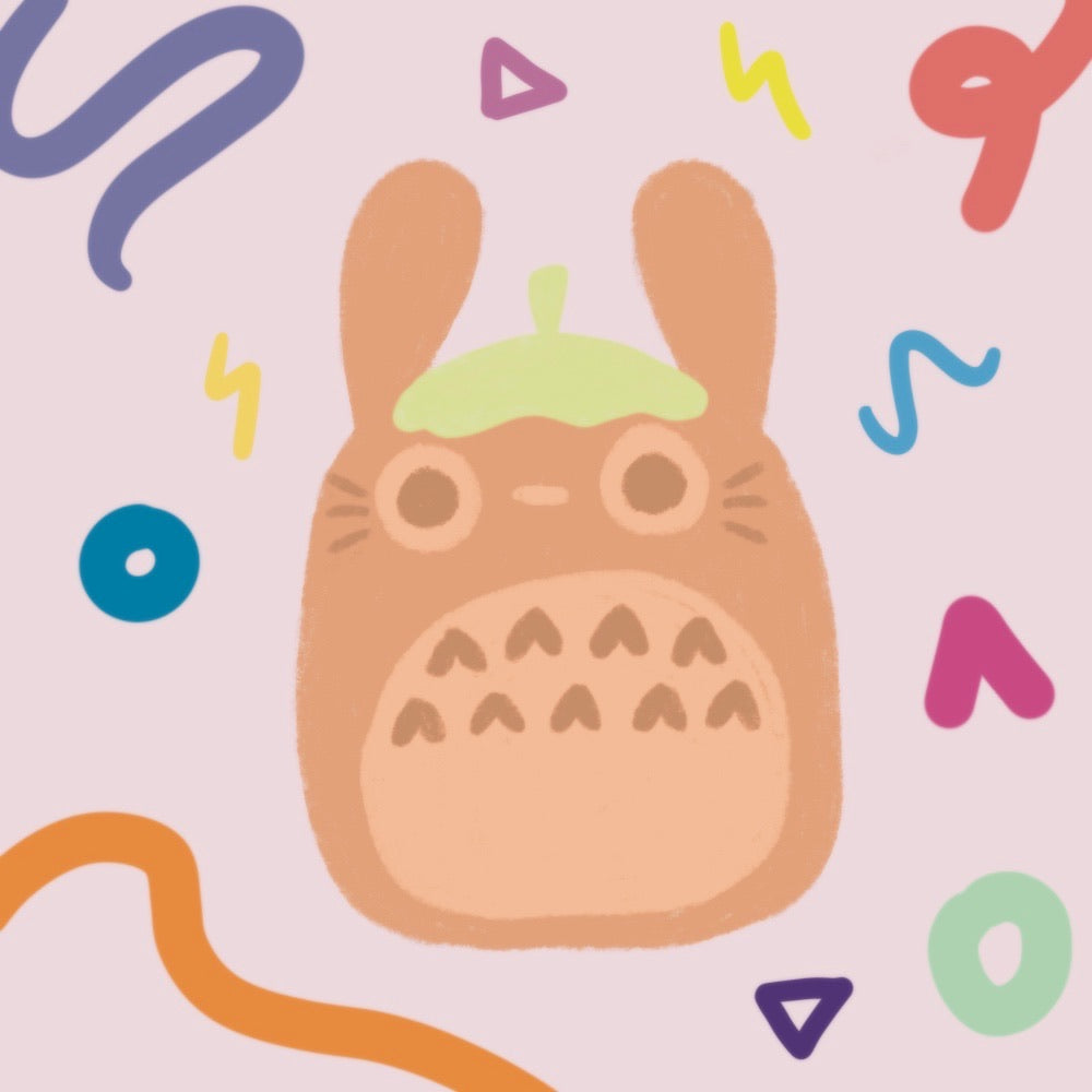 Bread Totoro Sticker