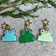 Load image into Gallery viewer, Dark Green Froggy Charm
